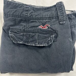 Hollister Men's Cargo Shorts, 31 Navy‎ Blue